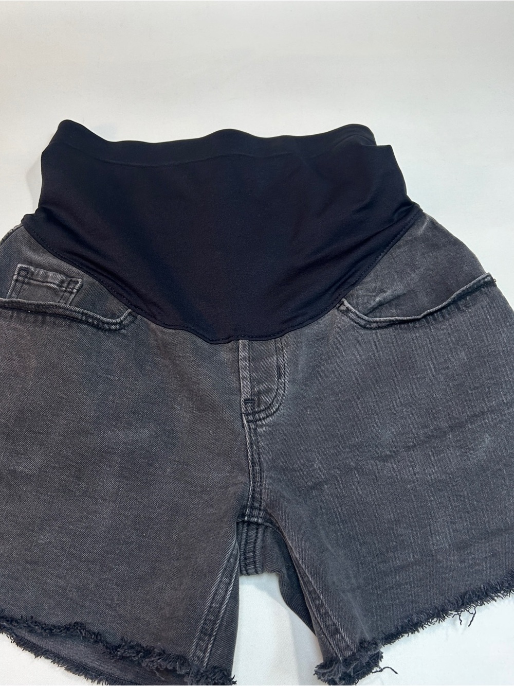 Old Navy Maternity Black Denim Shorts